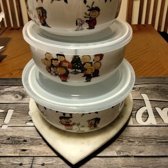 Peanuts gang ceramic Christmas bowls (3) - Picture 7 of 7